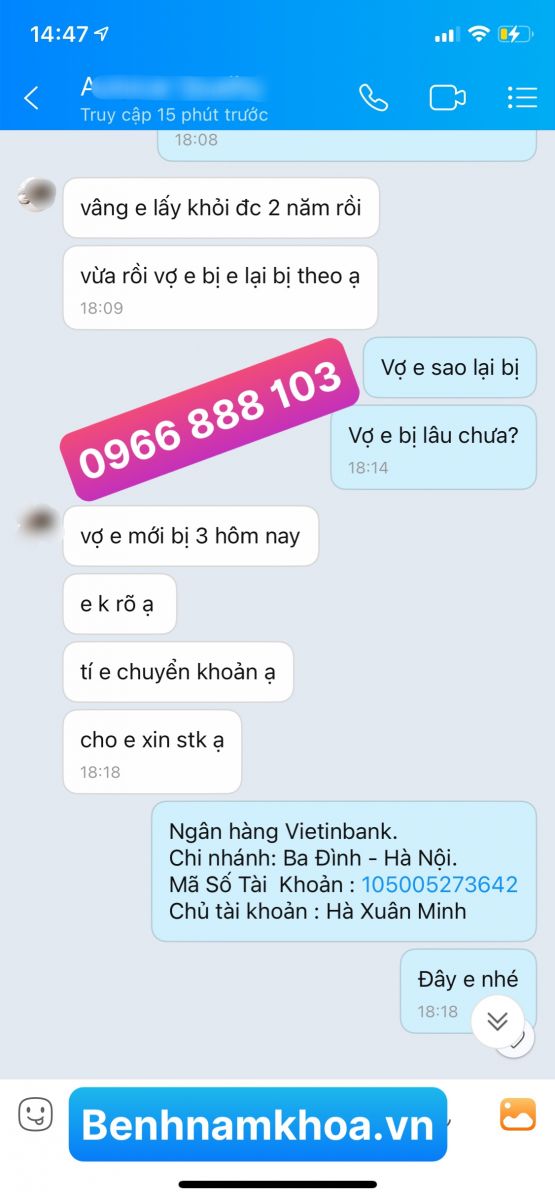 Phản hồi chữa bệnh lậu, Bệnh nhân Thanh Xuân 4